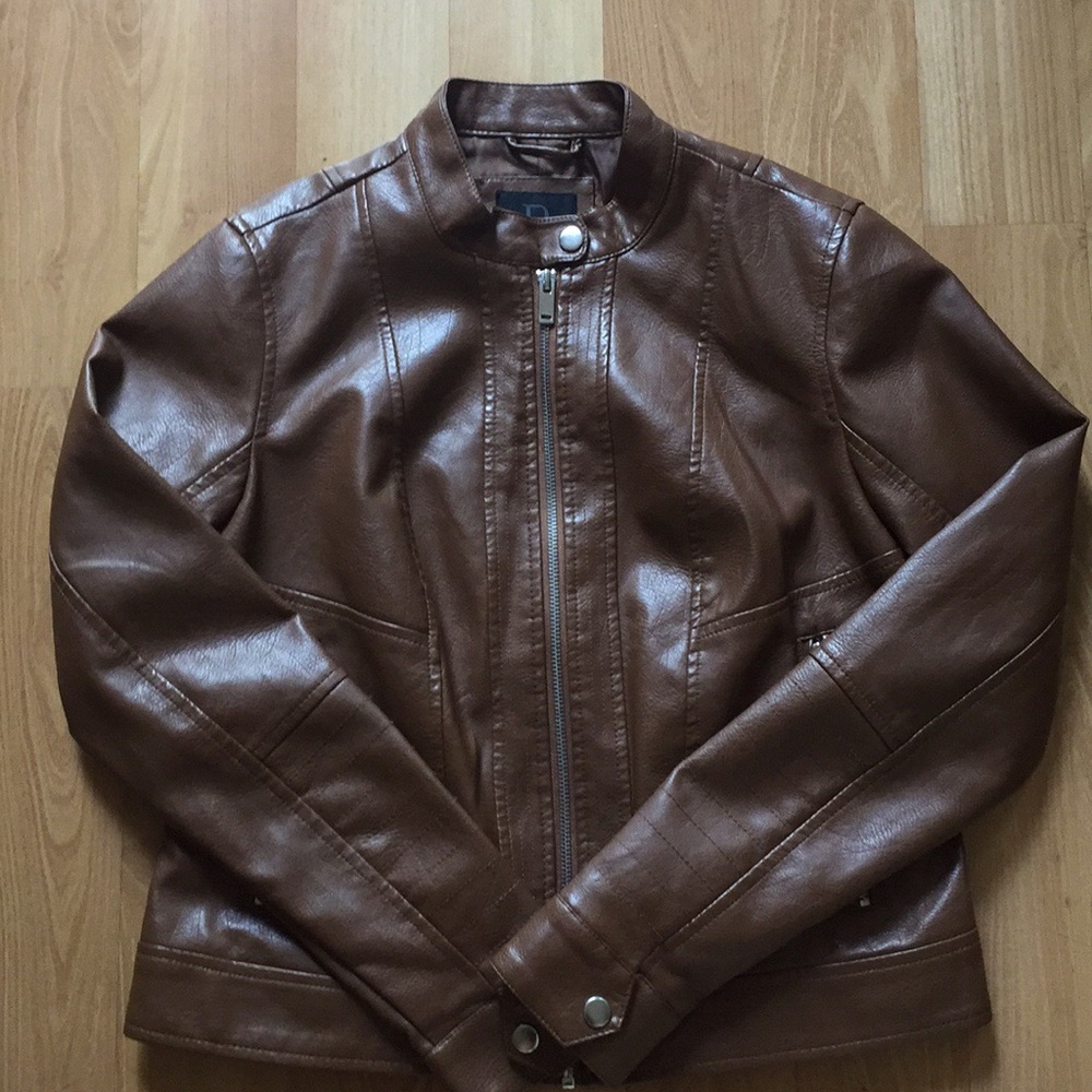 Bernardo Light Brown Leather Jacket - image 1